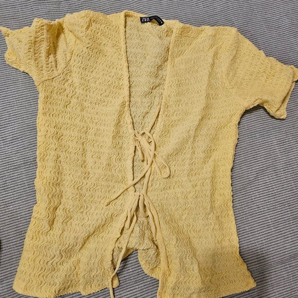 Zara yellow blouse size S - Picture 1 of 2